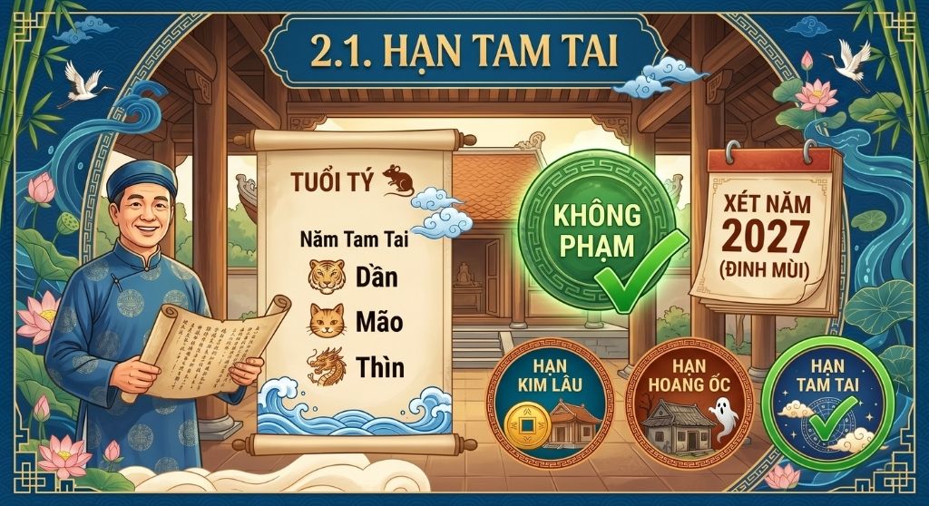 Gia chủ Bính Tý 1996 không phạm Tam Tai trong năm 2027