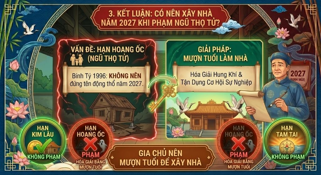 Gia chủ tuổi Bính Tý nên mượn tuổi xây nhà trong năm 2027