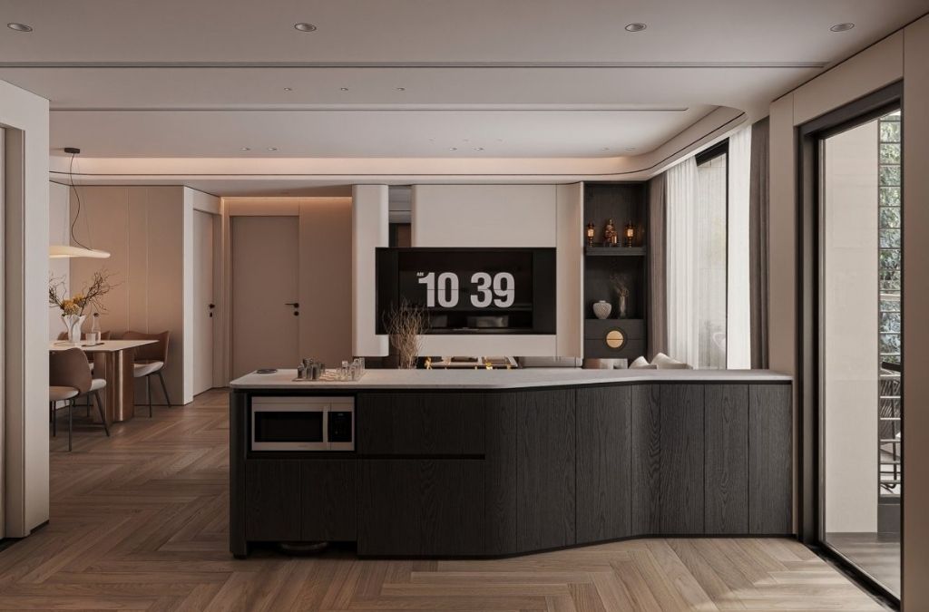 Không gian phong cách Modern Luxury ưu tiên công năng và sự tiện lợi