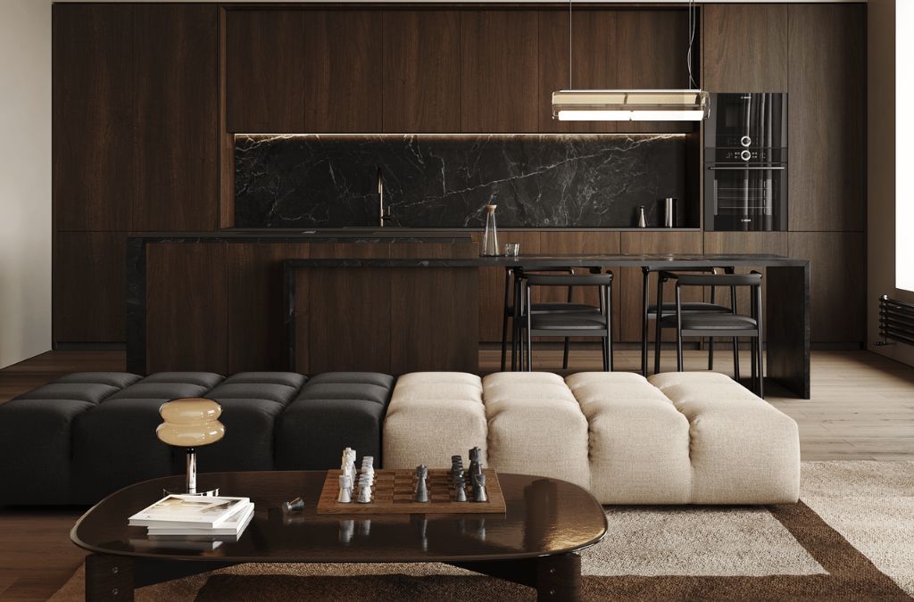 Không gian bếp phong cách Bespoke Luxury sang trọng, độc đáo