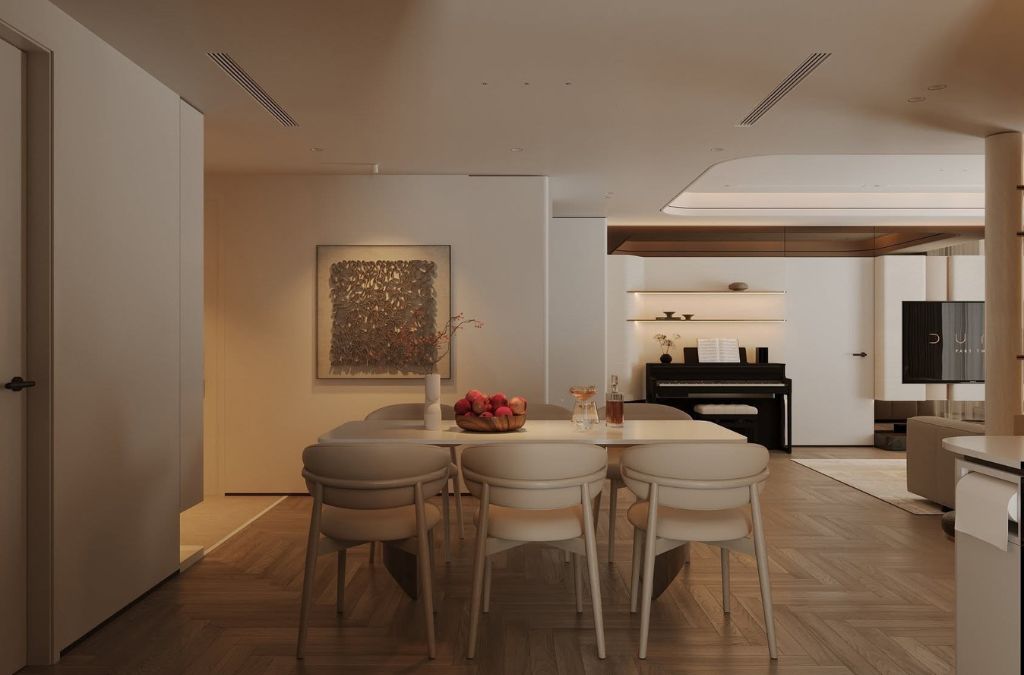 Khu bếp mang phong cách Minimalist Luxury luôn mang đến sự gọn gàng, tinh tế